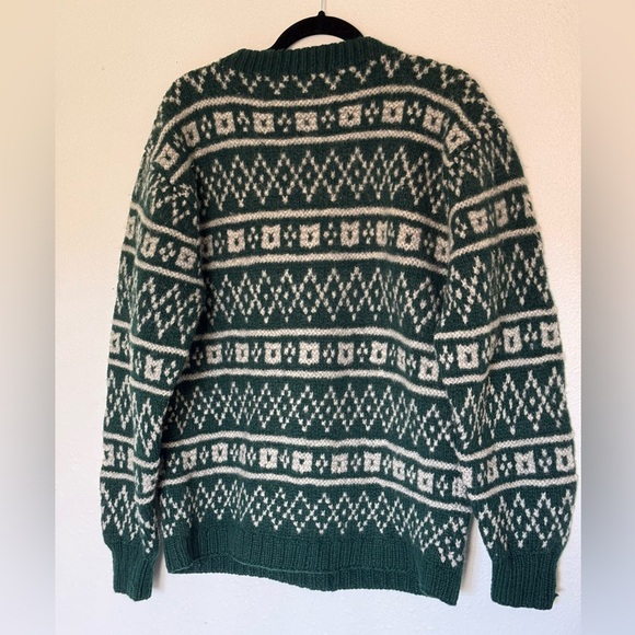Vintage GAP CLOTHING CO. Old 80's 90's Sweater Knit Nordic Pattern All Over Wool - Picture 5 of 7